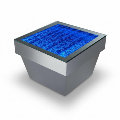 Conception Table Table Basse Colonnes d'Eau Décor Colonne Eau Tables de Canapé LED