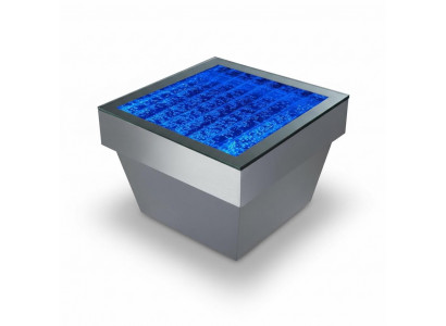 Conception Table Table Basse Colonnes d'Eau Décor Colonne Eau Tables de Canapé LED