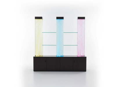 Étagère LED Mur d'eau Colonne Mur d'eau éclairé Comptoir de bar Étagère Mobilier