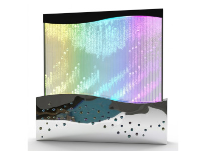 Panneau mural à bulles d'eau mur d'eau LED mur d'eau design