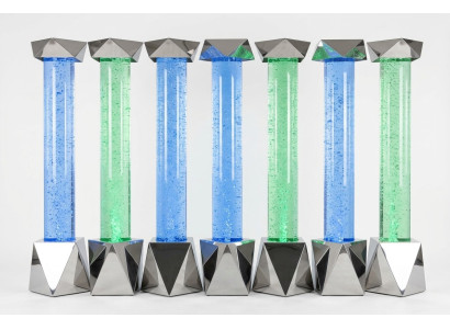 Colonne d'eau xxl 50x300cm grande colonne d'eau murale avec LED