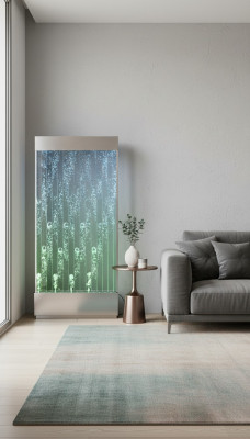 Panneau mural avec des bulles d'eau mur d'eau décoratif LED mur d'eau designer mur d'eau