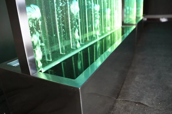 Panneau mural avec des bulles d'eau LED nouvelle paroi d'eau de designer illuminée