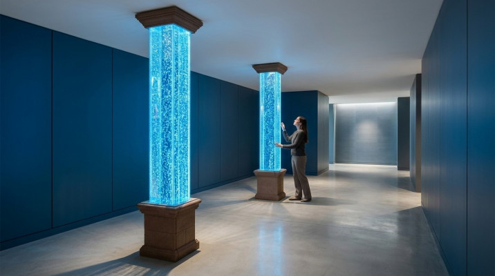 Designer 270cm Wassersäule XXL-Wassersäulenbar lokale Wasserwand