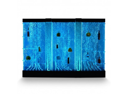 Étagère LED Bar Water Wall Décoration Colonne Lumineuse Mur d'Eau Illuminé Comptoir de Bar