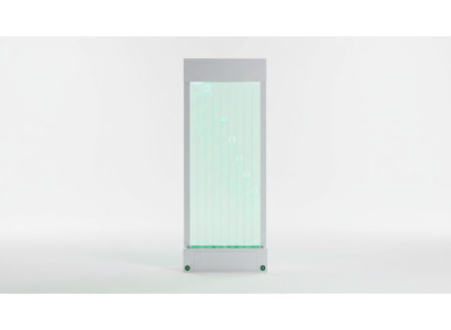 Étagère de partition Armoire à étagères Mur d'eau Colonne Murales LED 100x200
