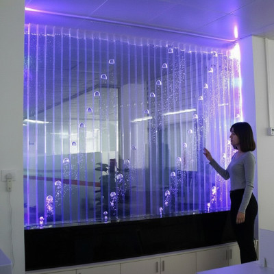 Moderner Teilungswasser-Dekorationswände LED-Wasserwand beleuchtete Wand