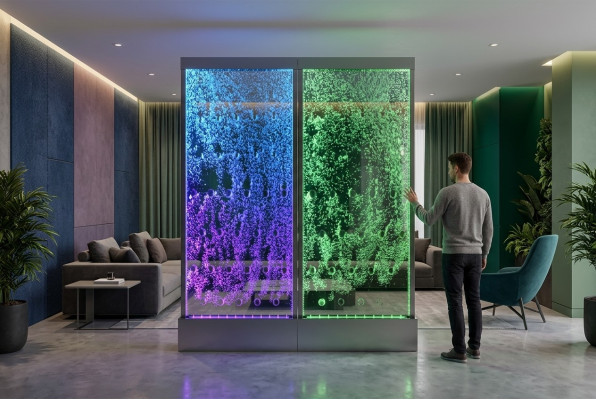 Étagère de division Armoire d'eau Mur Colonne Murs LED 120x200