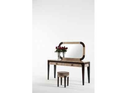 Table Console Moderne Miroir Commode Coiffeuse Chambre