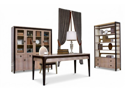 Ensemble de bureau Suite Mobilier Bureau Table Armoire Étagère Complet 4 pièces.