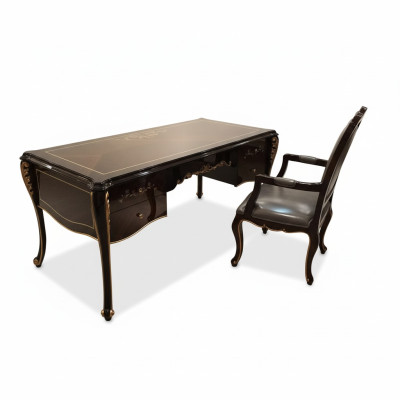 Mobilier Salle d'étude Bureau Meubles Table Fauteuil Ensemble de 2 pièces Suite Bureau