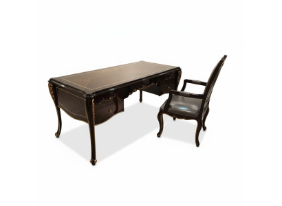 Mobilier Salle d'étude Bureau Meubles Table Fauteuil Ensemble de 2 pièces Suite Bureau