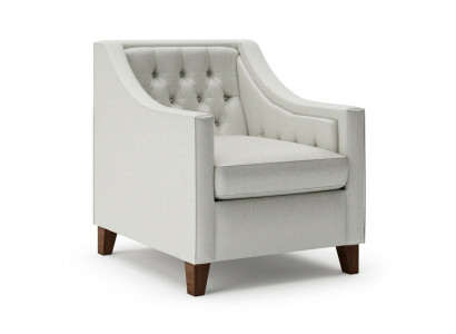 Chaise 1x Chaise rembourrée de salle à manger Fauteuil TV Salon Siège textile Fauteuil Chesterfield