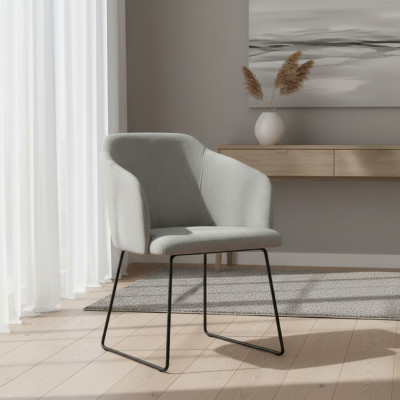 6 chaises de salle à manger Chaise de cuisine Chaise de salon Chaise rembourrée avec accoudoir