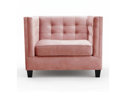 Chaise 1x Salle à manger TV Salon Siège Textile Fauteuil Fauteuil chesterfield rembourré