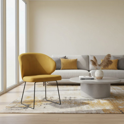 Groupe de fauteuils inclinables modernes 8 chaises Ensemble Suite Tissu Accoudoir Design