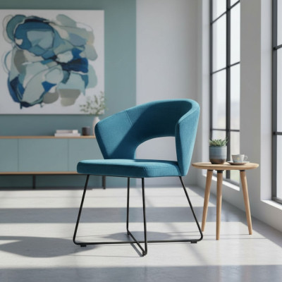 Groupe de fauteuils inclinables modernes 8 chaises Ensemble Suite Revêtement vert Accoudoir