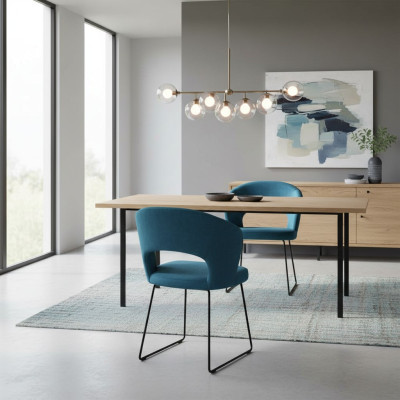 Fauteuil 6x Fauteuil Lounge Chaise Rembourrée Groupe de Chaises Restaurant Club