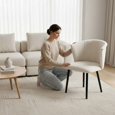 Fauteuil inclinable 6 Siège Design de revêtement de siège Groupe de chaises Suite Salle à manger en attente