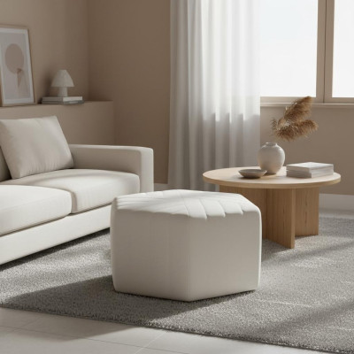 Repose-pieds en tissu Ottoman Velours Tabouret Pouf Pouf Textile
