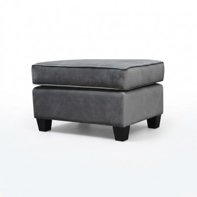 Tabouret Tabouret Pouf Pouf Repose-pieds Ottoman Velours 75x53m