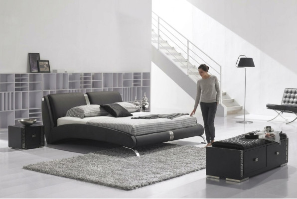 Lit moderne Lit rembourré Lit double Lits design Set 180x200cm