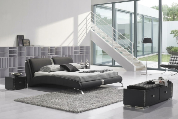 Lit moderne Lit rembourré Lit double Lits design Set 180x200cm