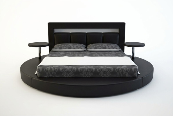 Lit rond Design Lits Lit rembourré Lit rond Rembourrage Rond