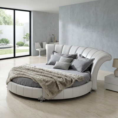 Lit rond design Chesterfield Lits Lit rembourré Lit rond Rembourrage Rond