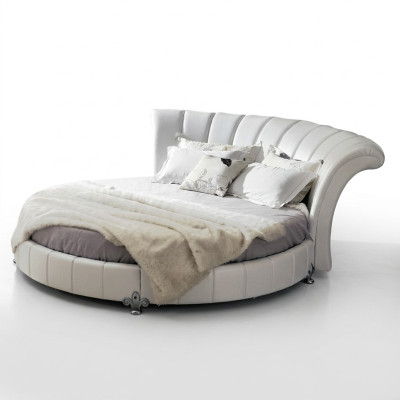 Lit rond design Chesterfield Lits Lit rembourré Lit rond Rembourrage Rond