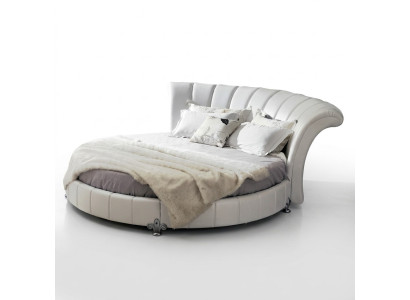 Lit rond design Chesterfield Lits Lit rembourré Lit rond Rembourrage Rond
