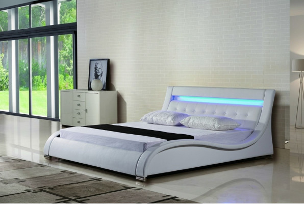 Lits Literie Double Mariage Hôtel Luxe Cuir Décoration Moderne Designer