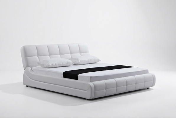 Lits Lits modernes Rembourrage Double Mariage Hôtel Luxe Cuir Designer