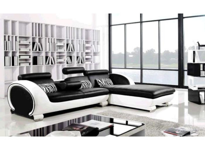 Canapé d'angle Ensemble de canapés Canapé en cuir Canapé Causeuse Angle Tabouret Ensembles de sellerie Complets