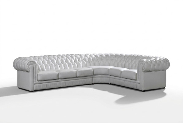 Canapé en cuir Canapé d'angle Canapé Chesterfield Rembourrage Ensemble d'angle Canapé Canapés