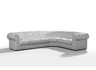 Canapé en cuir Canapé d'angle Canapé Chesterfield Rembourrage Ensemble d'angle Canapé Canapés
