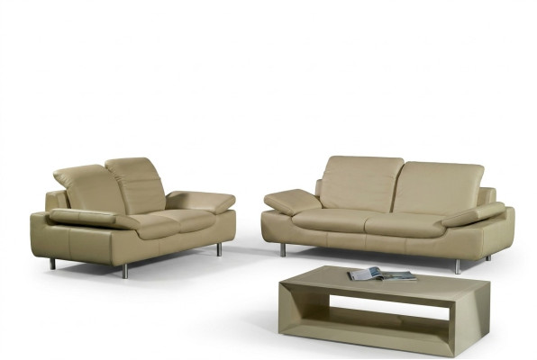 Set de canapés Canapé Canapé en cuir Assise Rembourrage Sets Canapés 3 places 1 place