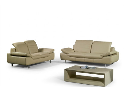 Set de canapés Canapé Canapé en cuir Assise Rembourrage Sets Canapés 3 places 1 place