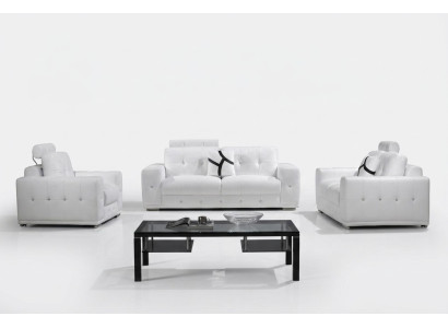 Canapé en cuir Canapés Ensemble de canapés Canapé à places Set de canapés Rembourrage canapé 3 pièces Fauteuil