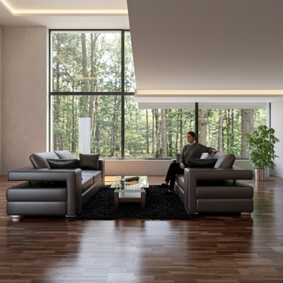 Sofas Modern Canapés Rembourrage 3 places Ensemble de canapé Sets Set nouveau