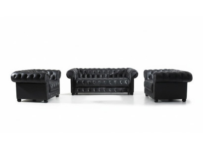 Canapé Chesterfield 3 places 311, Ensemble de canapés design en tissu