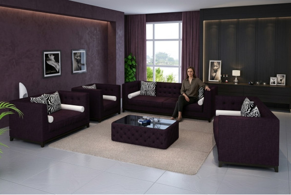 Ensemble de canapé en cuir canapé canapé canapé couches ensemble de coussins de canapé canapé 4 pièces fauteuil
