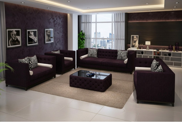 Ensemble de canapé en cuir canapé canapé canapé couches ensemble de coussins de canapé canapé 4 pièces fauteuil