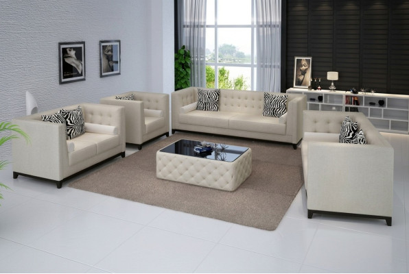 Ensemble de canapés Design de Sets de canapés Rembourrage Canapés en cuir 3 2 places