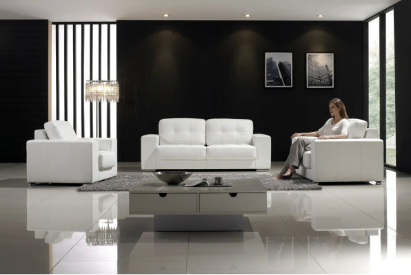 Ensemble de canapés Design Canapés Canapés 311 places Ensemble de canapé en cuir