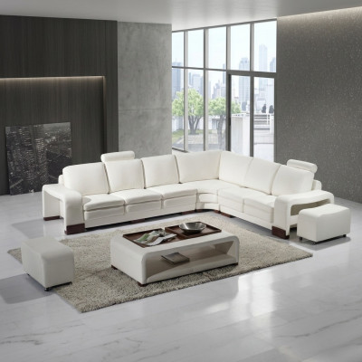 Ensemble de canapé moderne complet Modern Suite Canapé d'angle + Tabouret + Table basse
