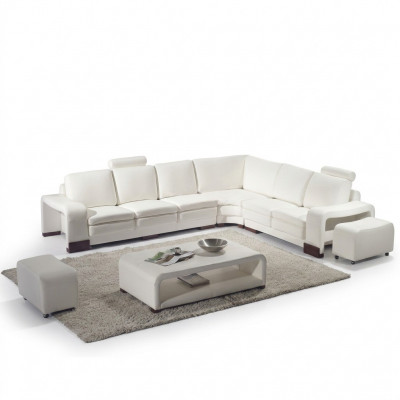 Ensemble de canapé moderne complet Modern Suite Canapé d'angle + Tabouret + Table basse