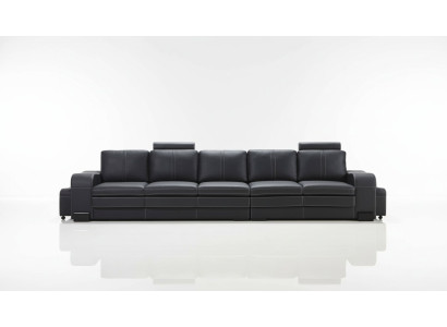 Conception Rembourrage Luxe Siège Canapé Canapé Cuir Textile Canapé 5 Places Cinq-places home24