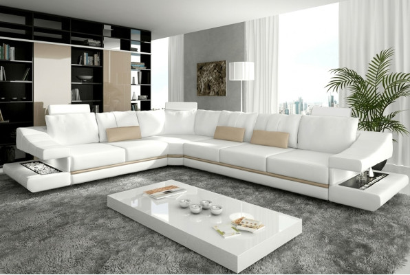 Canapé en cuir Canapé d'angle Canapé Designer Tapisserie Ensemble d'angle Canapé Canapés Canapés Sofa