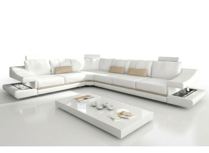 Canapé en cuir Canapé d'angle Canapé Designer Tapisserie Ensemble d'angle Canapé Canapés Canapés Sofa